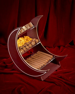 Burgundy Hilal Harmony Tray